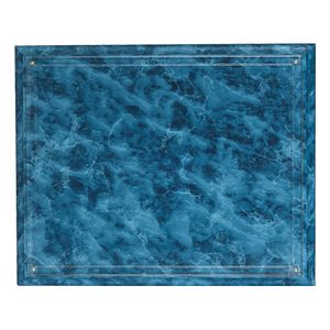 10-1/2 X 13 INCH BLUE MARBLE PLAQUE HOLDS 8-1/2 X 11 INCH CERTIFICATE