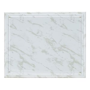 10-1/2 X 13 INCH WHITE MARBLE PLAQUE HOLDS 8-1/2 X 11 INCH CERTIFICATE
