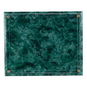 10-1/2 X 13 INCH GREEN MARBLEIZED PLAQUE HOLDS 8-1/2 X 11 INCH CERTIFICATE