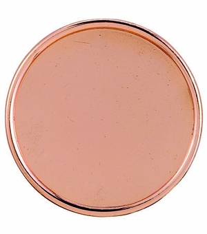 PLAQUE MOUNT BRONZE HOLDS 2 INCH INSERT, BRONZE