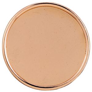 PLAQUE MOUNT BRONZE HOLDS 2 INCH INSERT, BRONZE