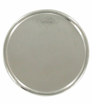 PLAQUE MOUNT HOLDS 2 INCH INSERT, SILVER