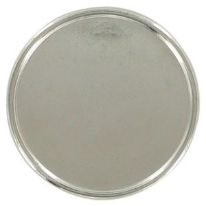 PLAQUE MOUNT HOLDS 2 INCH INSERT, SILVER