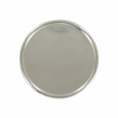 PLAQUE MOUNT HOLDS 2 INCH INSERT, SILVER