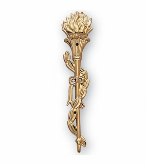 PLASTIC TORCH, GOLD 4-1/2 INCH