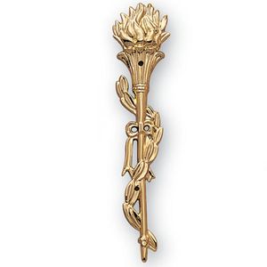 PLASTIC TORCH, GOLD 4-1/2 INCH