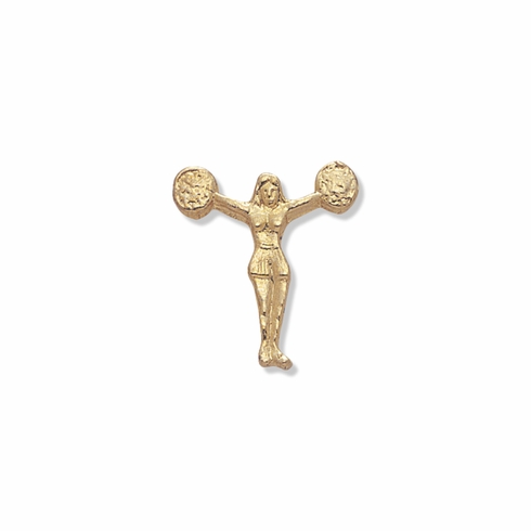 POM POM GIRL CHENILLE PIN GOLD
