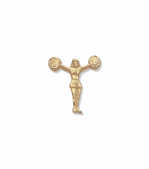 POM POM GIRL CHENILLE PIN GOLD