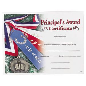 PRINCIPAL'S CERTIFICATE