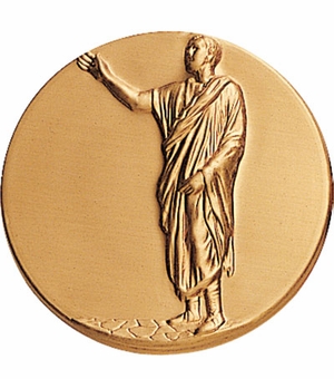 2-Inch in Diameter Round Metal Public Speaking Themed Stamped Insert in Gold or Silver