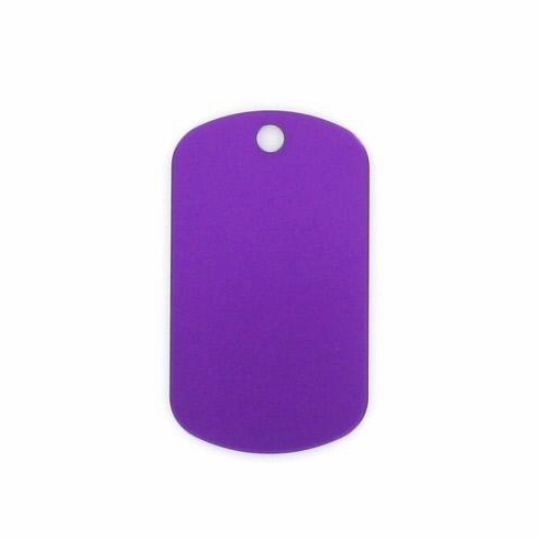 PURPLE ALUMINUM DOG TAG