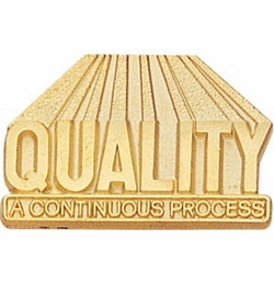 QUALITY A CONTINUOUS PROCESS PIN