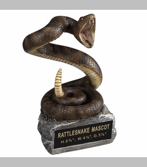 RATTLESNAKE MASCOT TROPHY WITHOUT PLATE