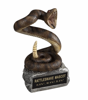 RATTLESNAKE MASCOT TROPHY WITHOUT PLATE