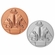 2-Inch in Diameter Round Metal Reading Themed Stamped Insert in Multiple Colors