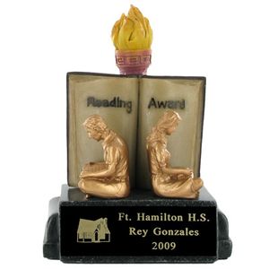 READING AWARD SCHOLASTIC TROPHY, 5-1/2 INCH