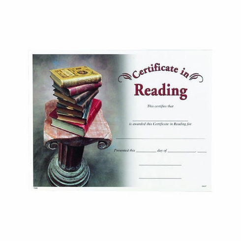 READING CERTIFICATE