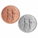 2-Inch in Diameter Round Metal Real Estate Themed Stamped Insert in Multiple Colors