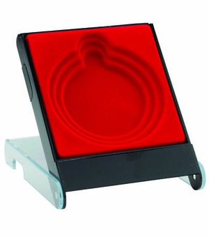 RED/CLEAR MEDAL DISPLAY BOX