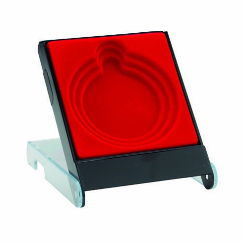RED/CLEAR MEDAL DISPLAY BOX