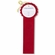 RED RIBBON, ROSETTE 2ND PLACE 2 INCH  MYLAR