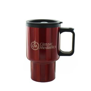 RED TRAVEL MUG 16 OZ
