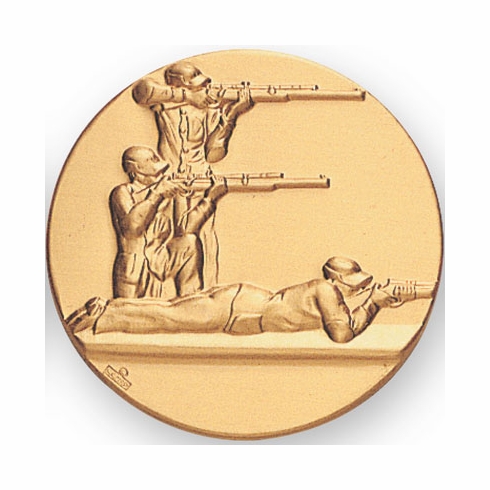 2-Inch in Diameter Round Metal Rifle Shooter Stamped Insert in Multiple Colors