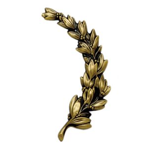RIGHT WREATH, ANTIQUE BRASS 6-3/4