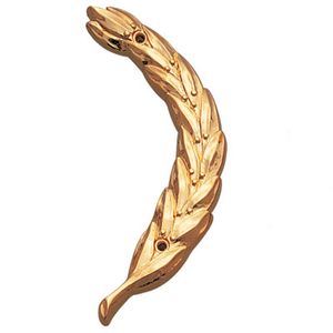 RIGHT WREATH TRIM, GOLD 4 INCH