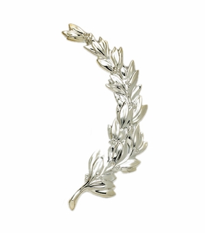 RIGHT WREATH TRIM, SILVER 6-3/4