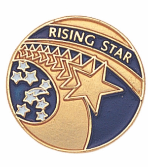 RISING STAR ENAMELED PIN