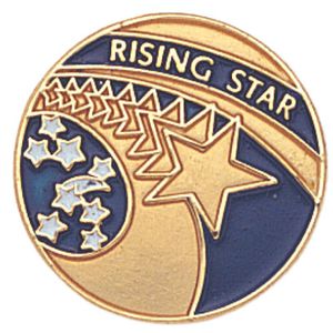 RISING STAR ENAMELED PIN