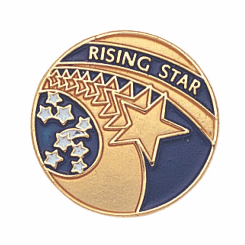 RISING STAR ENAMELED PIN