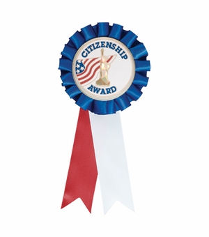ROSETTE AMERICAN RIBBON, 2 inch MYLAR