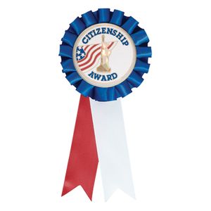 ROSETTE AMERICAN RIBBON, 2 inch MYLAR