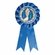ROSETTE BLUE RIBBON, 2 inch MYLAR