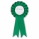 ROSETTE GREEN RIBBON, 2 inch MYLAR