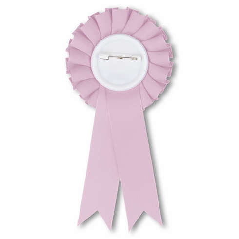 ROSETTE PINK RIBBON, 2 inch MYLAR
