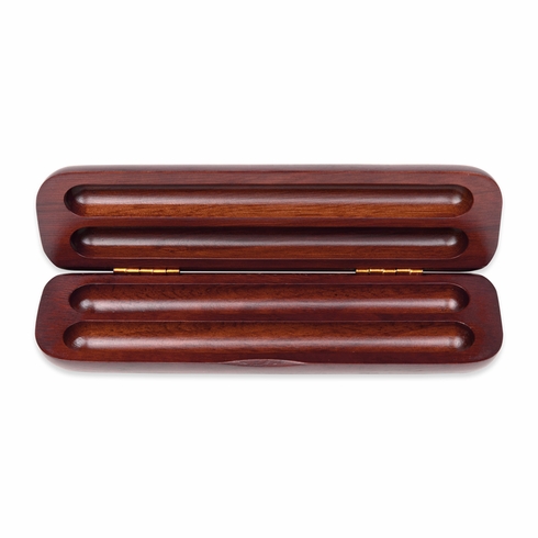 ROSEWOOD DOUBLE PEN/PENCIL BOX