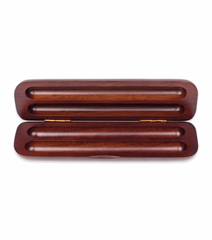 ROSEWOOD DOUBLE PEN/PENCIL BOX