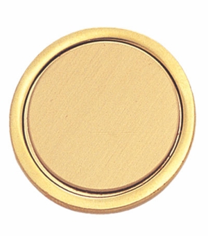 1 Inch in Diameter Satin Brass Insert Pin