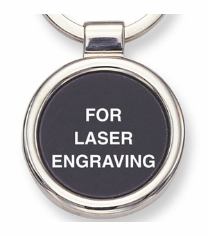 ROUND SILVER KEY RING, BOXED
