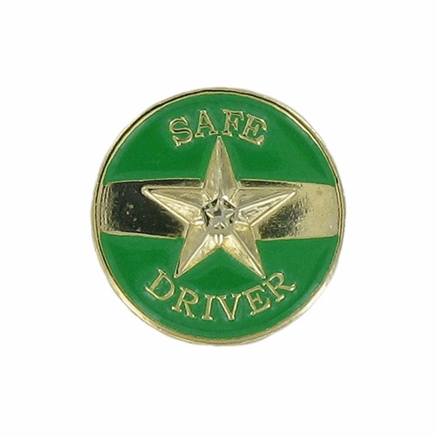 SAFE DRIVER STAR PIN, GOLD