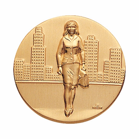 2-Inch in Diameter Round Metal Saleslady Stamped Insert in Multiple Colors