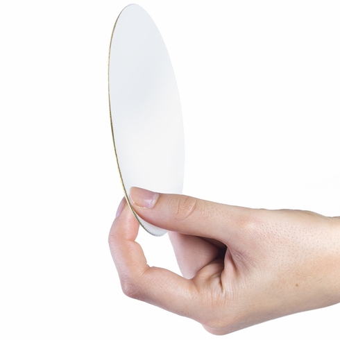 2-Inch in Diameter Round Stamped Metal Scholastic Insert in Multiple Colors