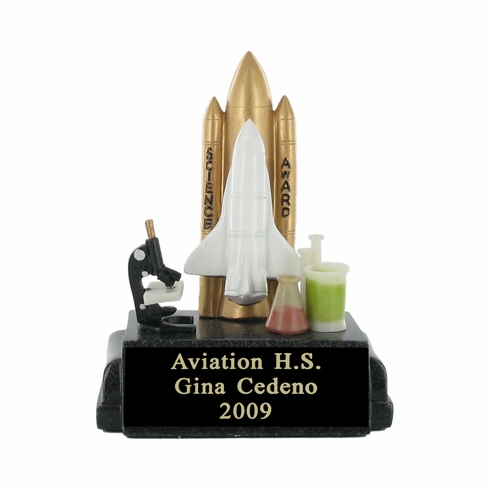SCIENCE AWARD SCHOLASTIC TROPHY, 5-3/4 INCH