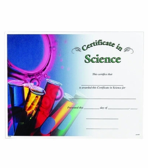 SCIENCE CERTIFICATE