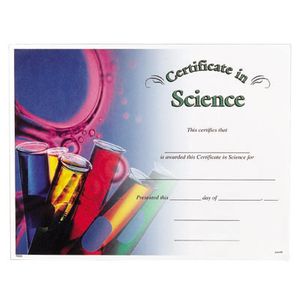 SCIENCE CERTIFICATE