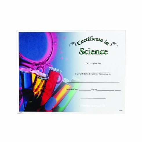SCIENCE CERTIFICATE