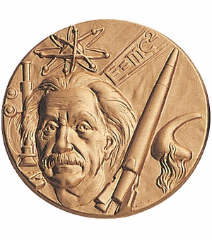 2-Inch in Diameter Round Metal Einstein Stamped Insert in Multiple Colors